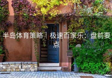 半岛体育策略｜极速百家乐：盘前要点