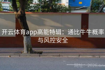 开云体育app高能特辑：通比牛牛概率与风控安全
