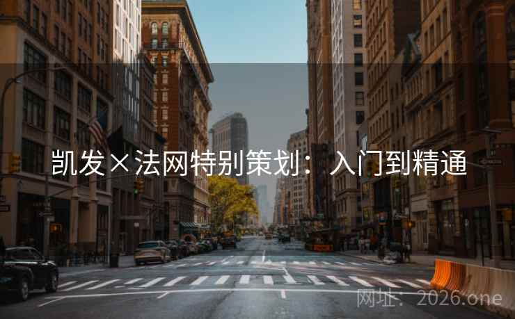 凯发×法网特别策划:入门到精通 凯发×法网特别策划:入门到精通